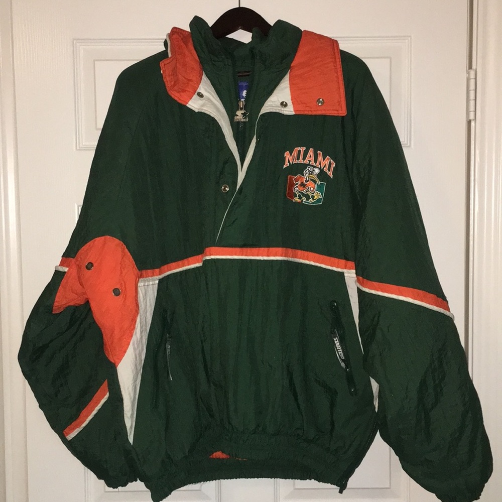 Throwback Miami Hurricanes Starter Jacket